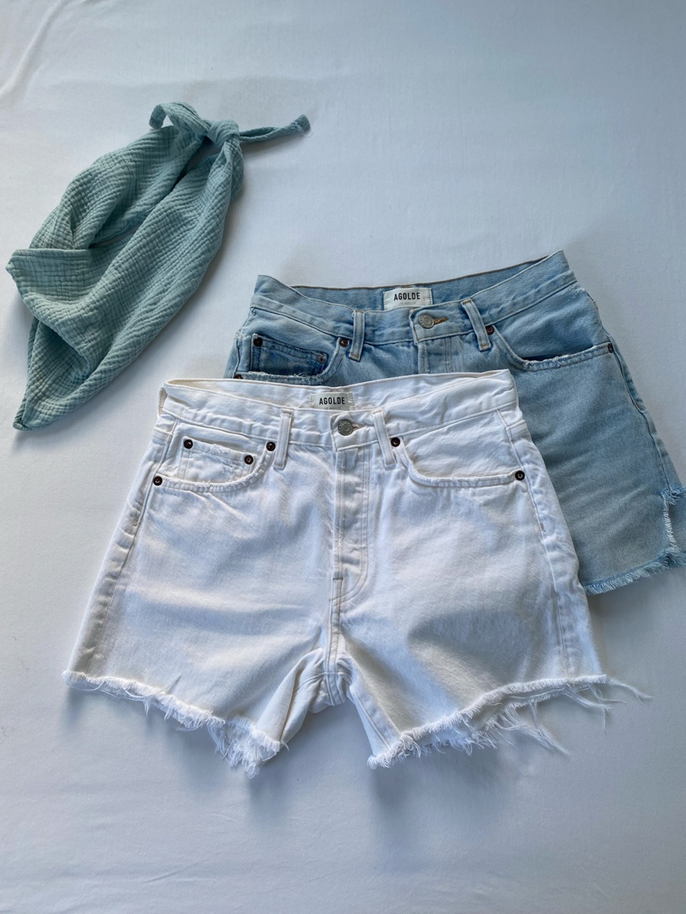 Agolde Vintage Denim Cut-Off Shorts Bundle